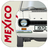 Ford Escort MkI Mexico 1970-74 (Red) Coaster 7
